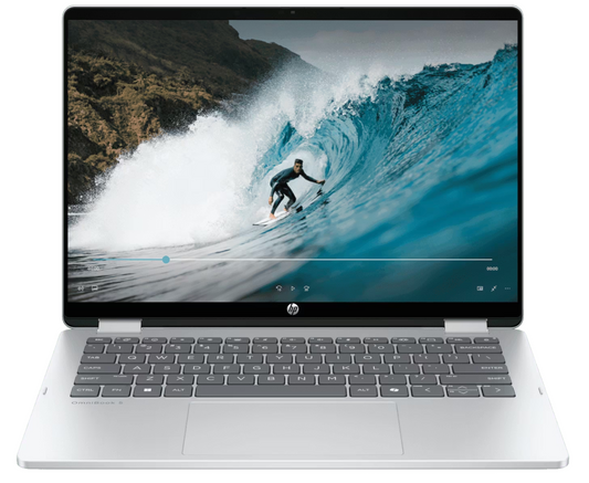 
HP OmniBook 5 Flip 14-fp0690TU - Core 7-150U (10C), 16GB LPDDR5 5200 on-board, 1TB, Glacier Silver